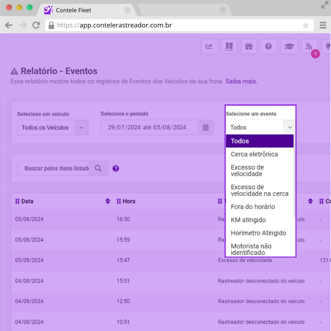 Rastreamento veicular em tempo real