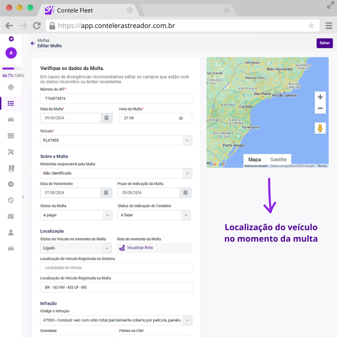 Identificação de condutor por infracao