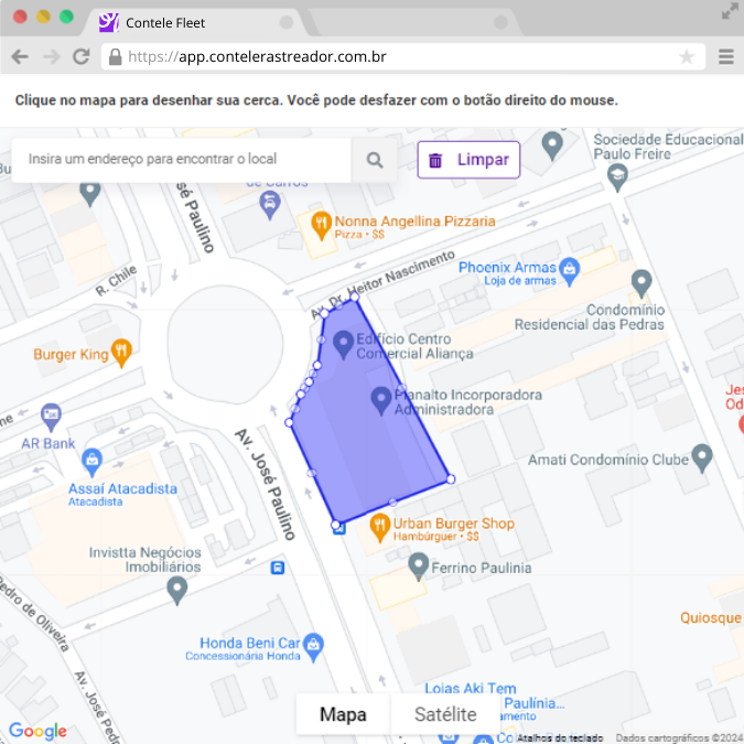 Relatório de rotas com velocidade média