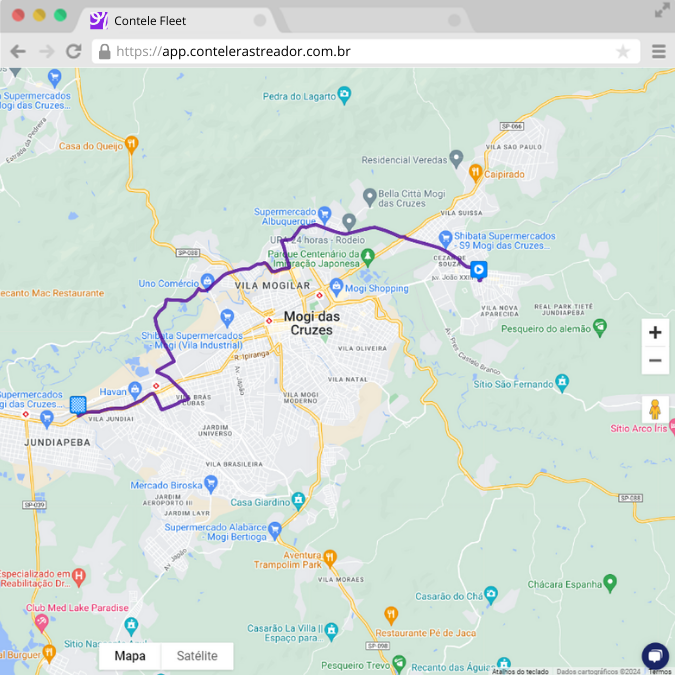 Custo estimado de combustível por rota